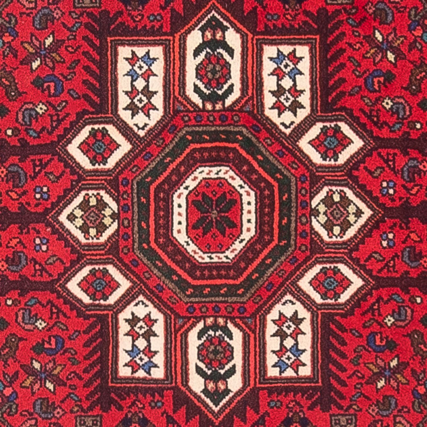 Alfombra persa - Nómada - 132 x 70 cm - rojo