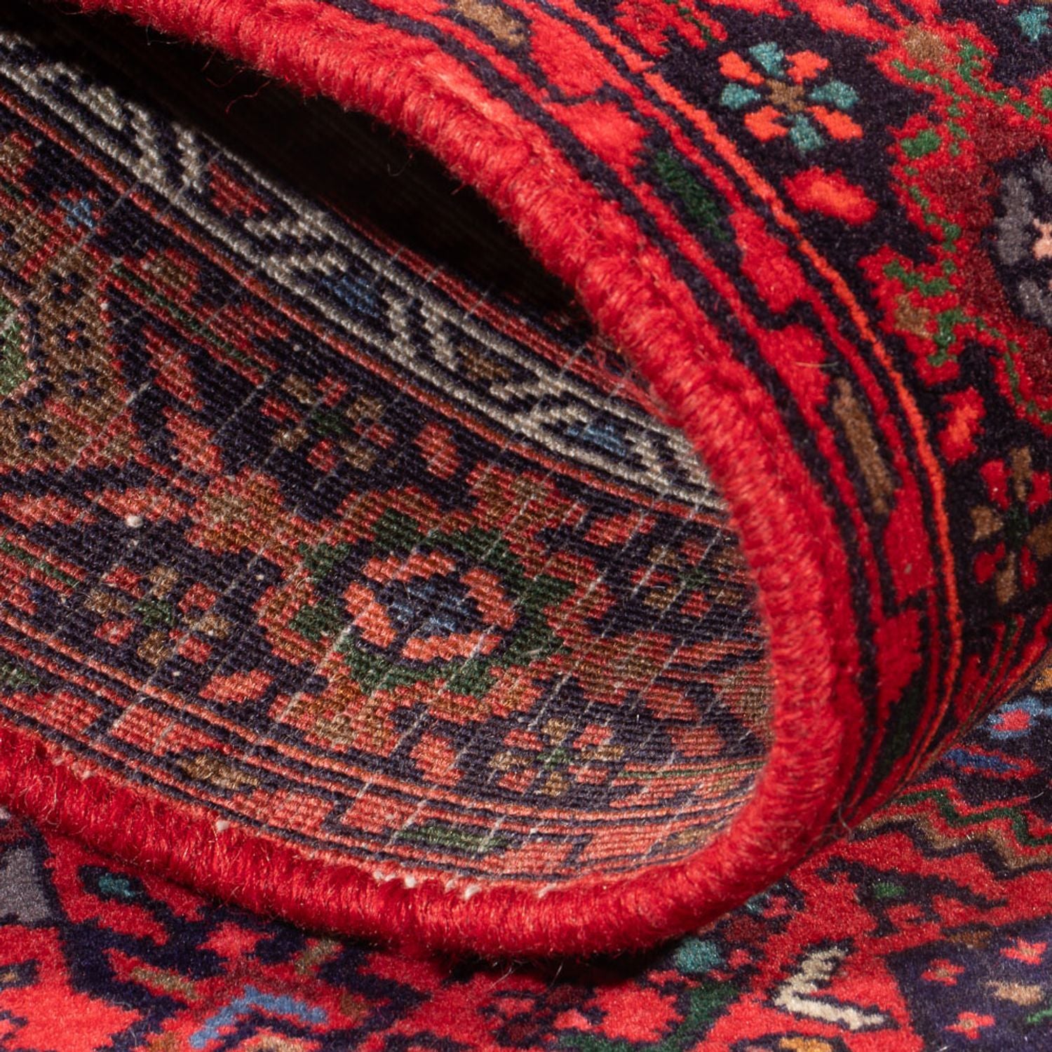 Alfombra persa - Nómada - 132 x 70 cm - rojo