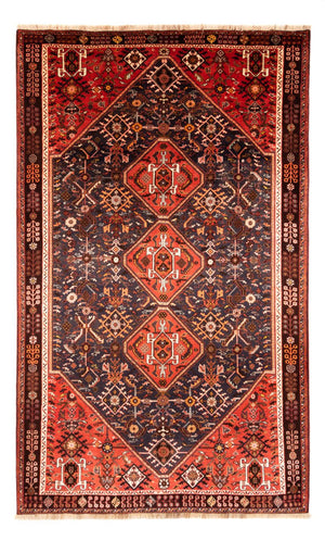 Alfombra persa - Nómada - 305 x 188 cm - rojo oscuro