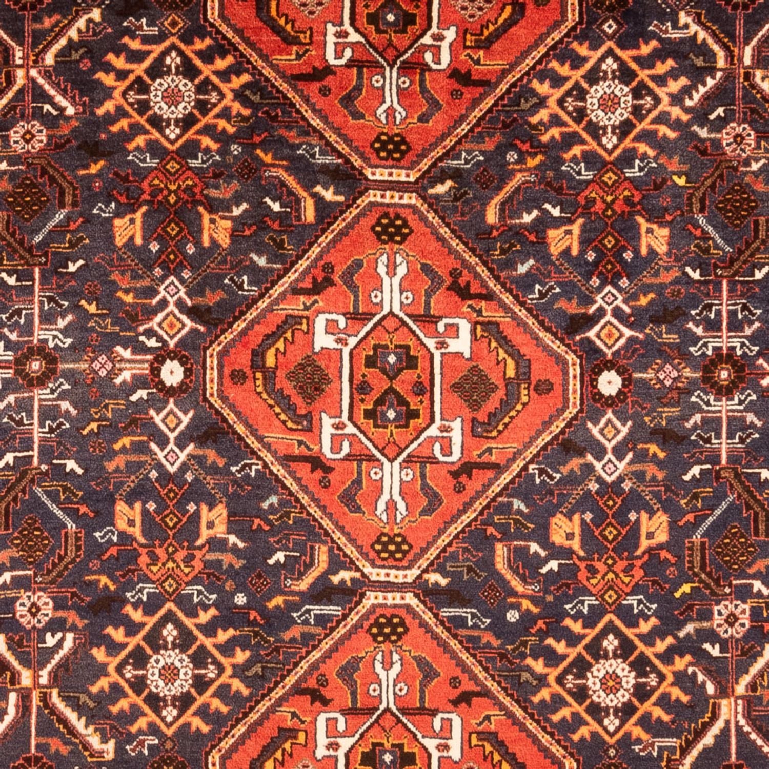 Alfombra persa - Nómada - 305 x 188 cm - rojo oscuro