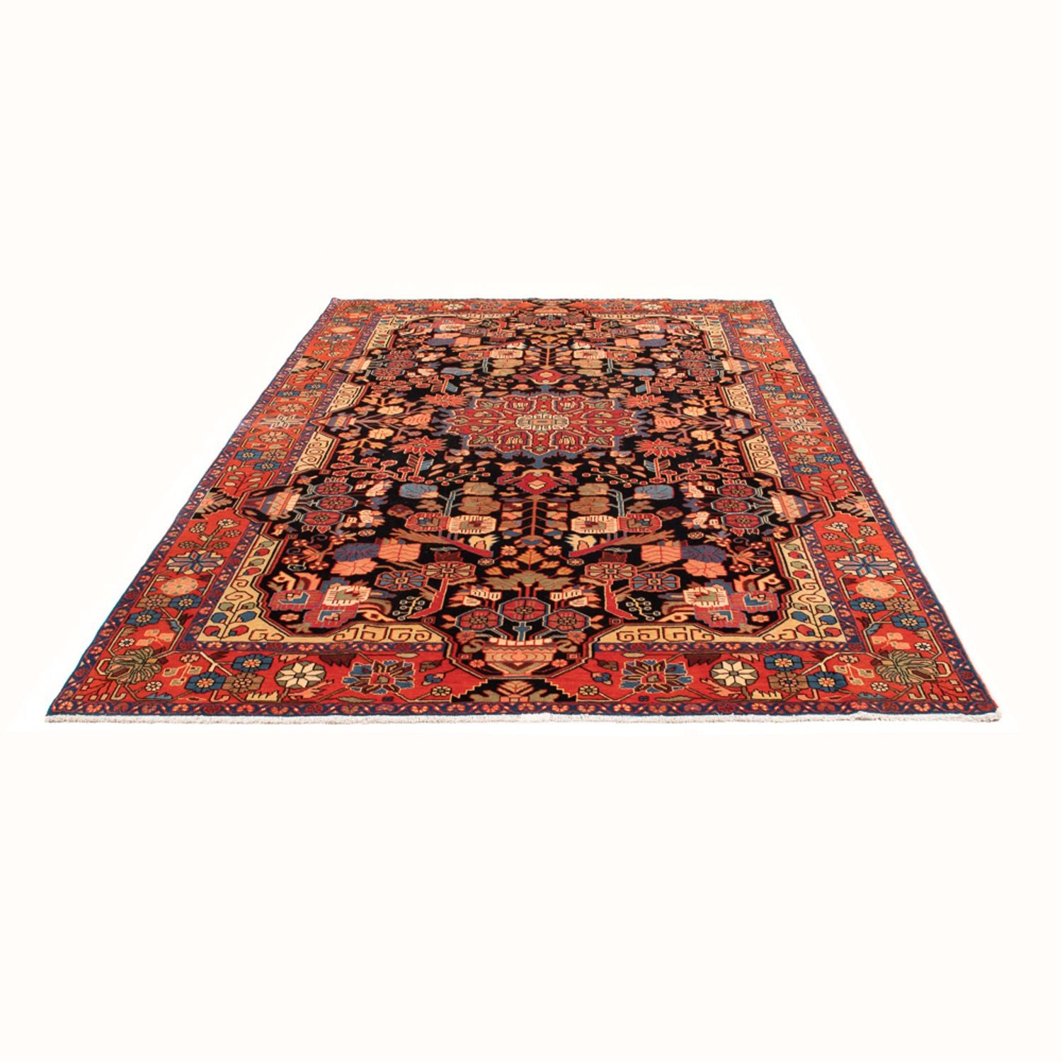 Alfombra persa - Nómada - 285 x 203 cm - azul oscuro