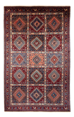 Alfombra persa - Nómada - 311 x 200 cm - rojo oscuro