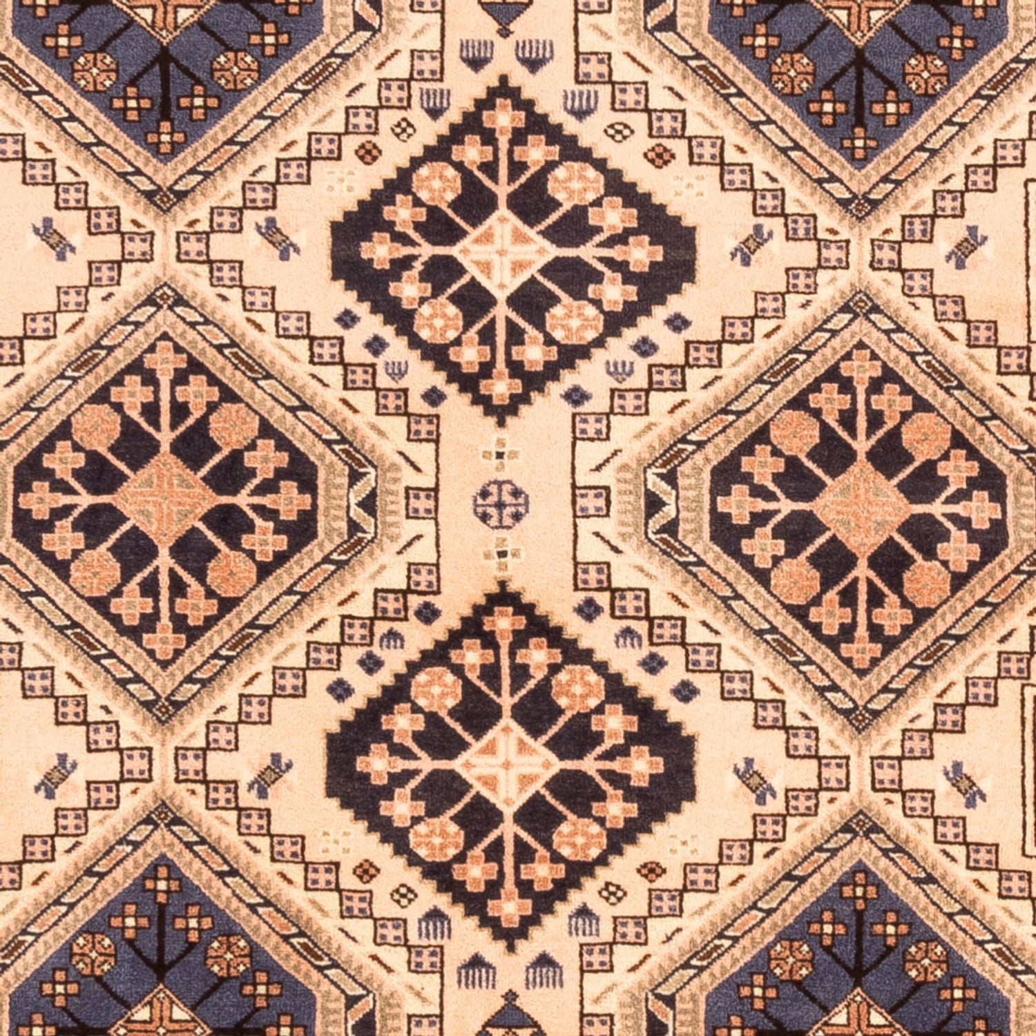 Alfombra persa - Nómada - 251 x 194 cm - beige claro