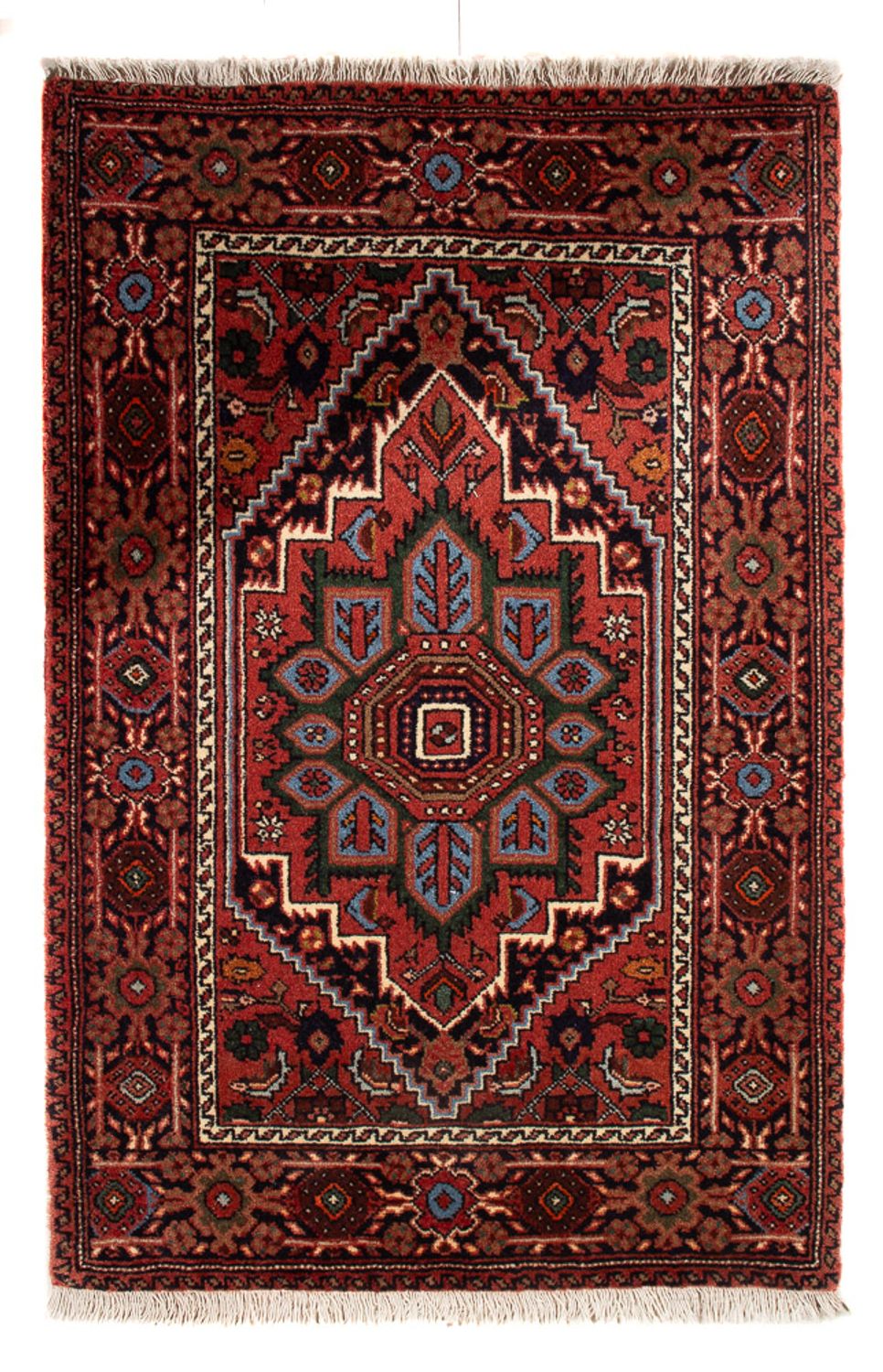 Alfombra persa - Nómada - 89 x 60 cm - rojo