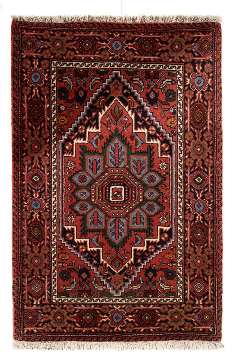 Alfombra persa - Nómada - 89 x 60 cm - rojo