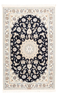 Alfombra Persa - Nain - Prima - 154 x 104 cm - azul oscuro