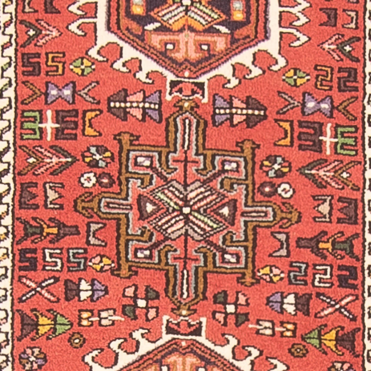 Alfombra de pasillo Alfombra persa - Nómada - 481 x 77 cm - rojo