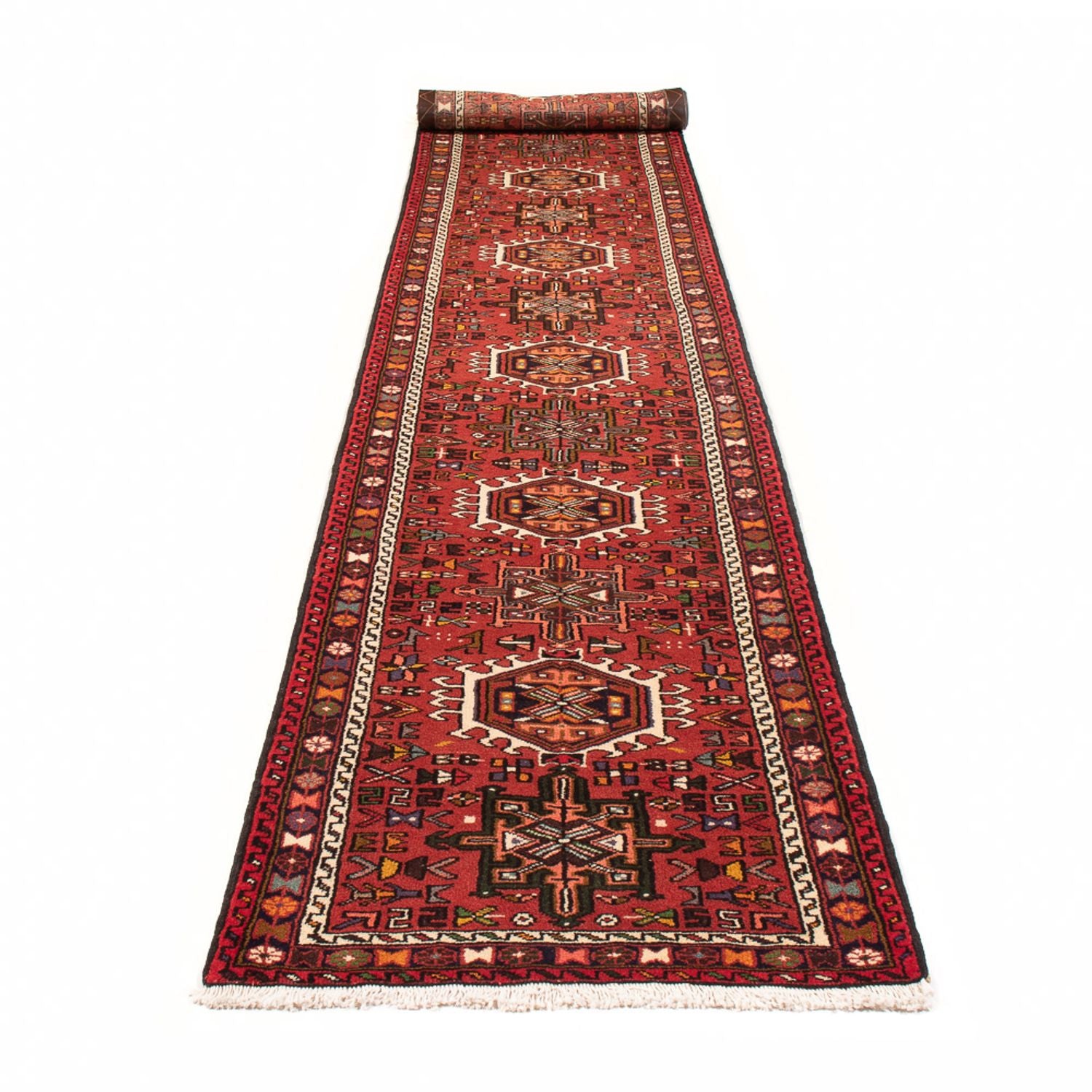 Alfombra de pasillo Alfombra persa - Nómada - 481 x 77 cm - rojo