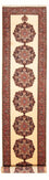 Alfombra de pasillo Alfombra persa - Bidjar - 390 x 90 cm - beige