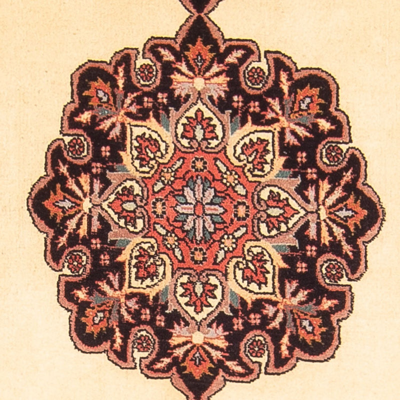 Alfombra de pasillo Alfombra persa - Bidjar - 390 x 90 cm - beige
