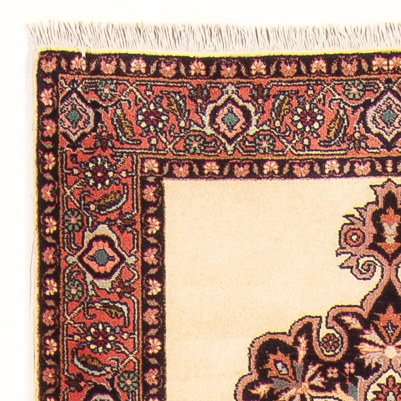 Alfombra de pasillo Alfombra persa - Bidjar - 390 x 90 cm - beige