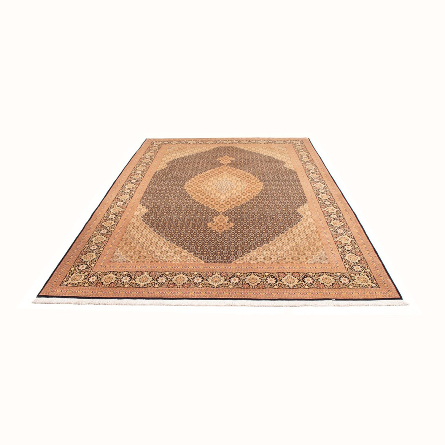 Alfombra Persa - Tabriz - Real - 300 x 202 cm - azul oscuro
