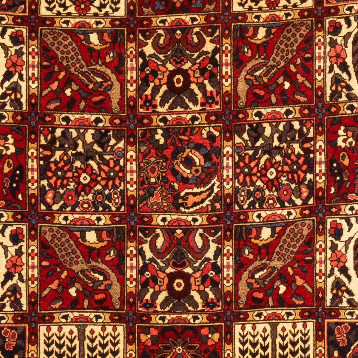 Alfombra persa - Nómada - 243 x 150 cm - multicolor