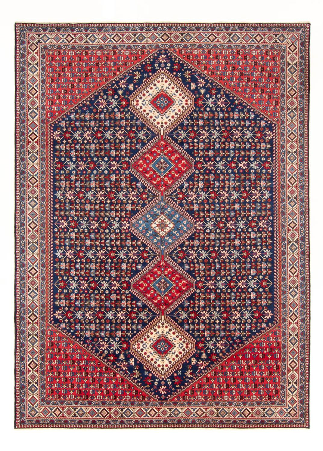 Alfombra persa - Nómada - 300 x 204 cm - azul oscuro