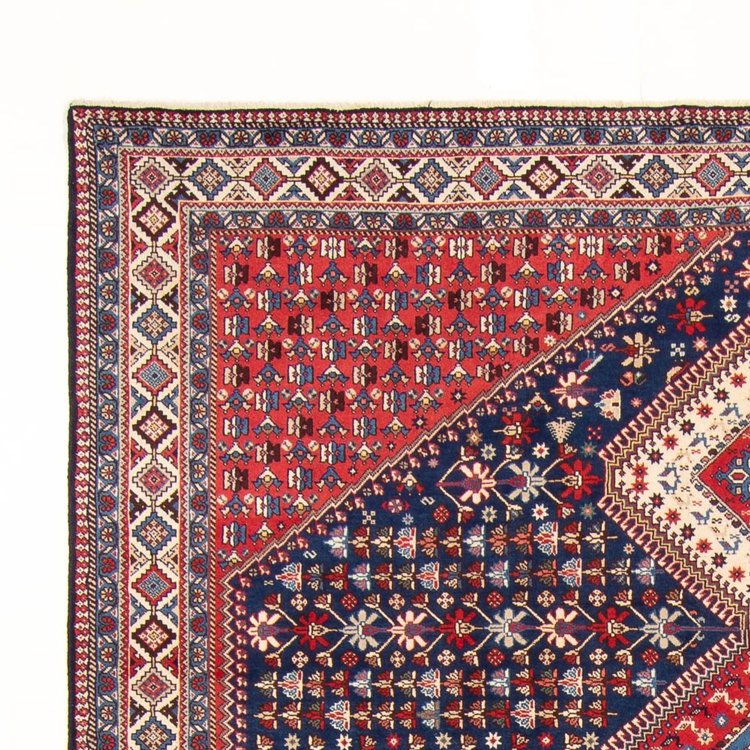 Alfombra persa - Nómada - 300 x 204 cm - azul oscuro