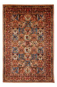 Alfombra persa - Nómada - 303 x 202 cm - rojo burdeos