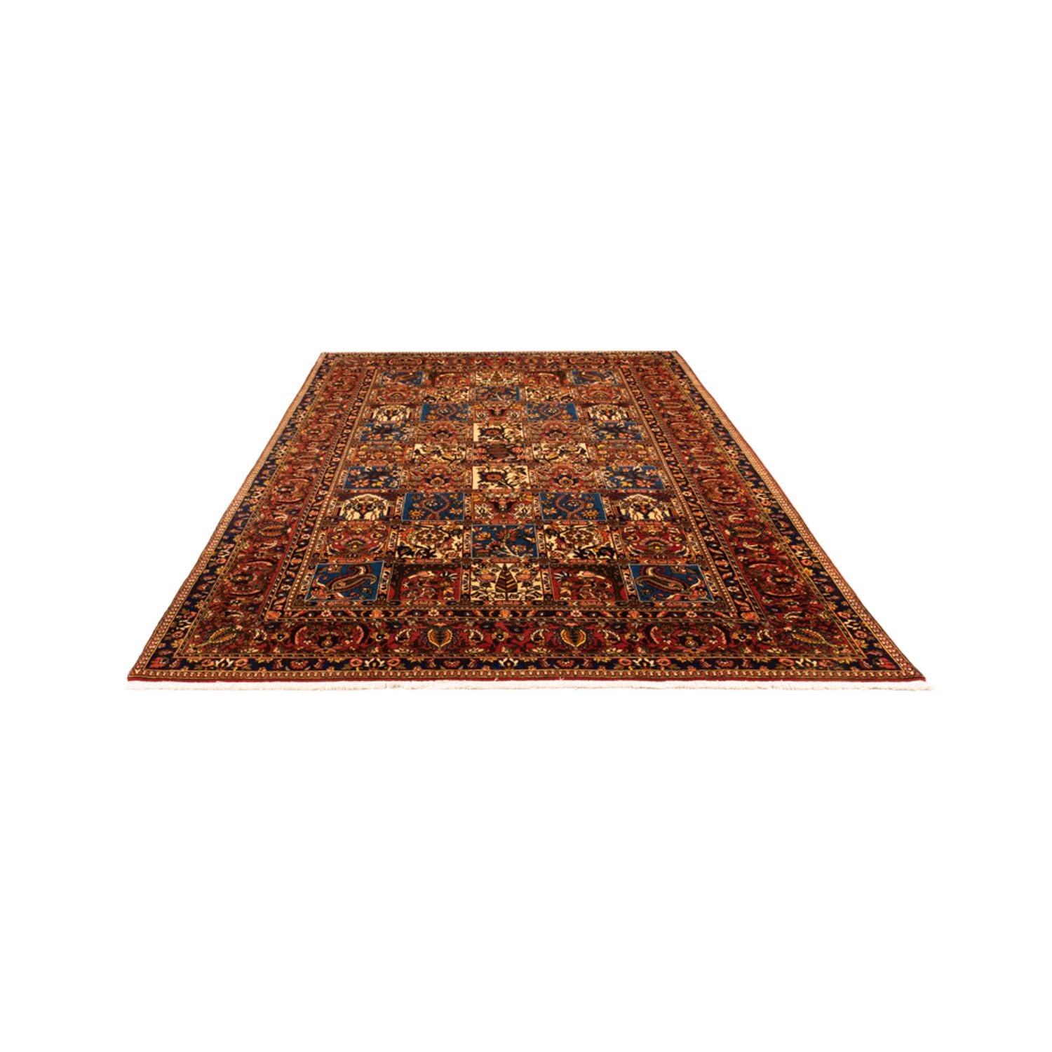 Alfombra persa - Nómada - 303 x 202 cm - rojo burdeos