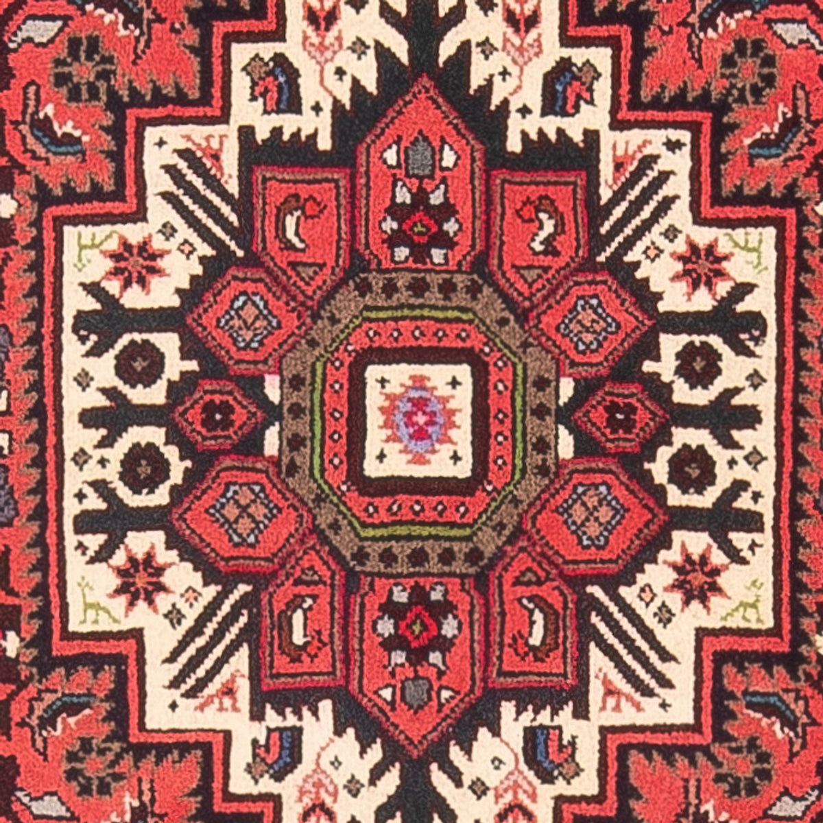 Alfombra persa - Nómada - 122 x 83 cm - rojo