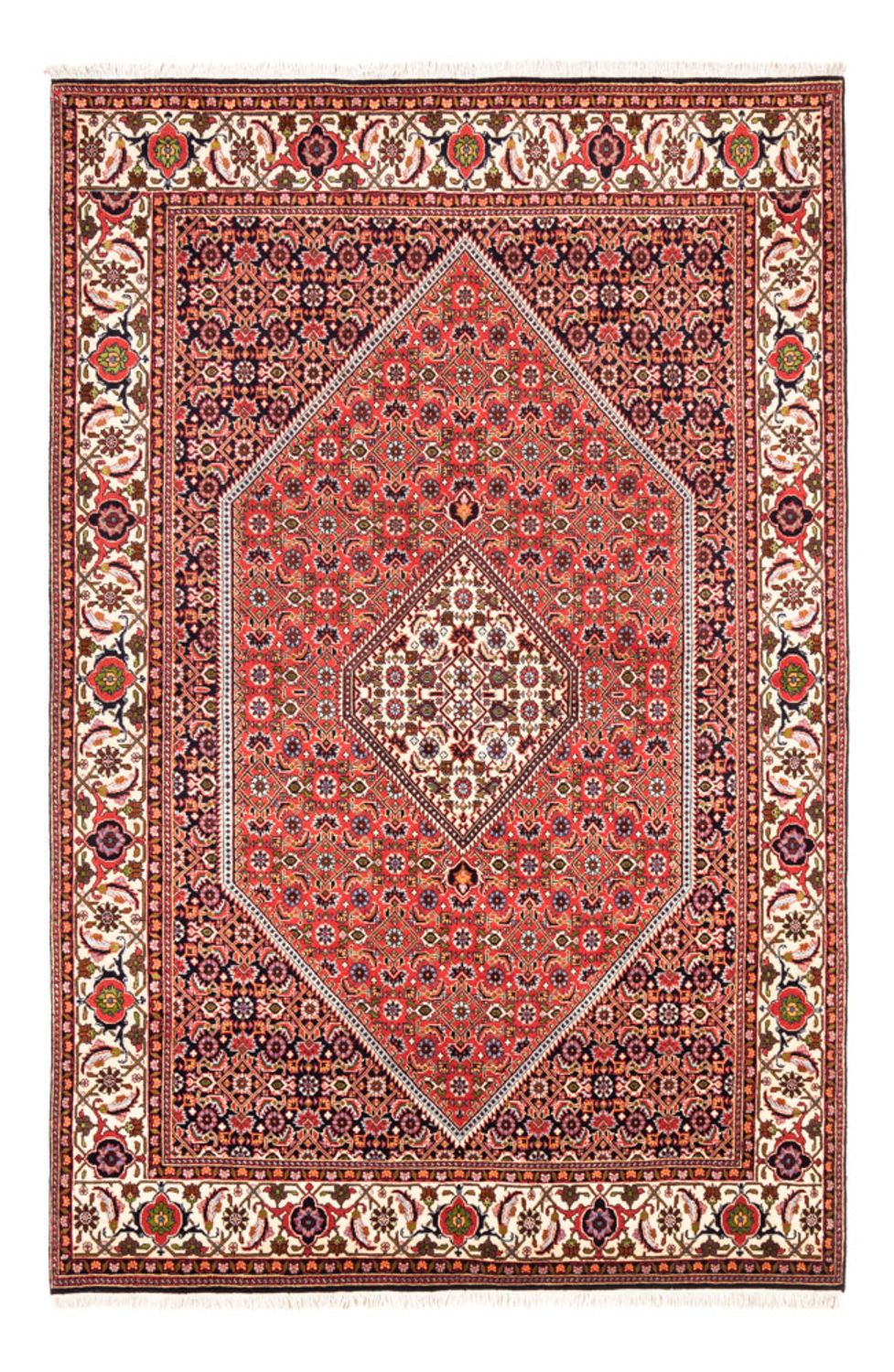 Alfombra persa - Bidjar - 247 x 168 cm - rojo