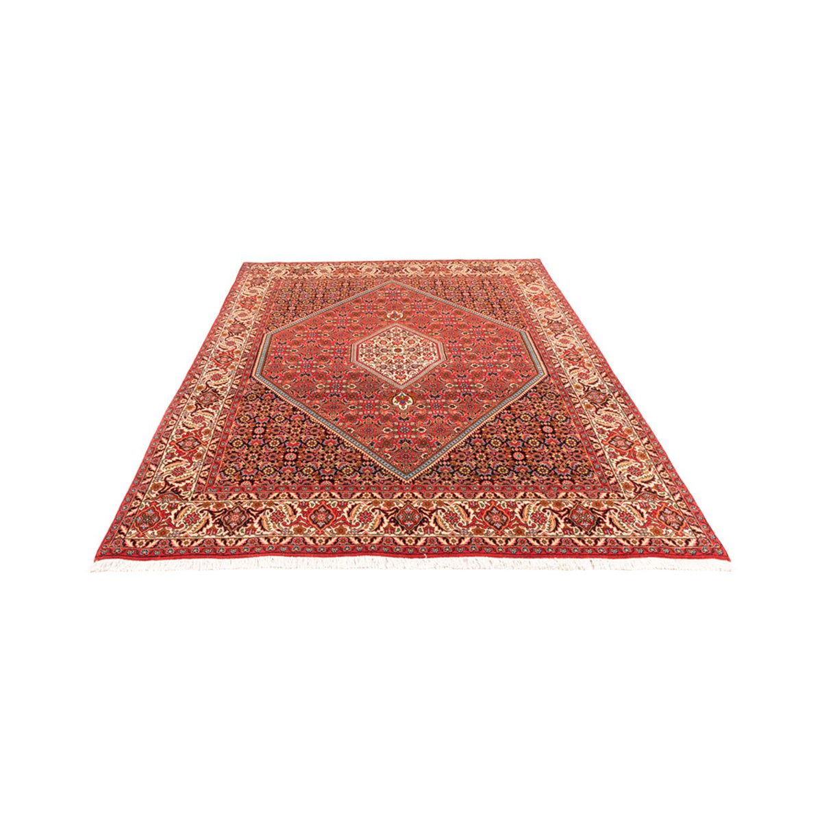 Alfombra persa - Bidjar - 234 x 176 cm - rojo