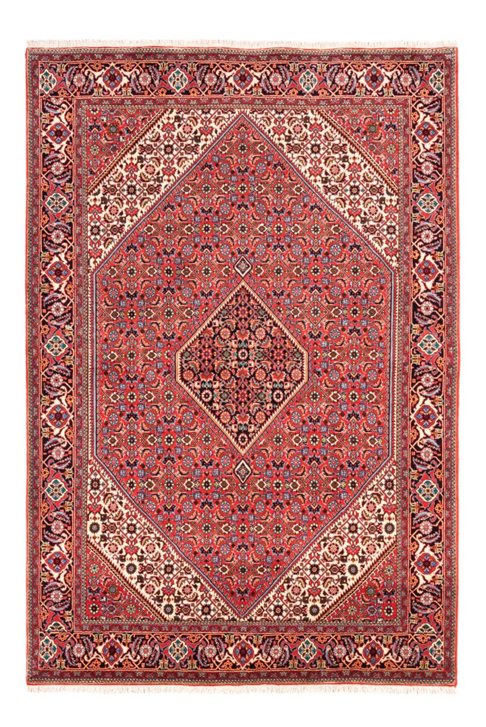 Alfombra persa - Bidjar - 245 x 170 cm - rojo