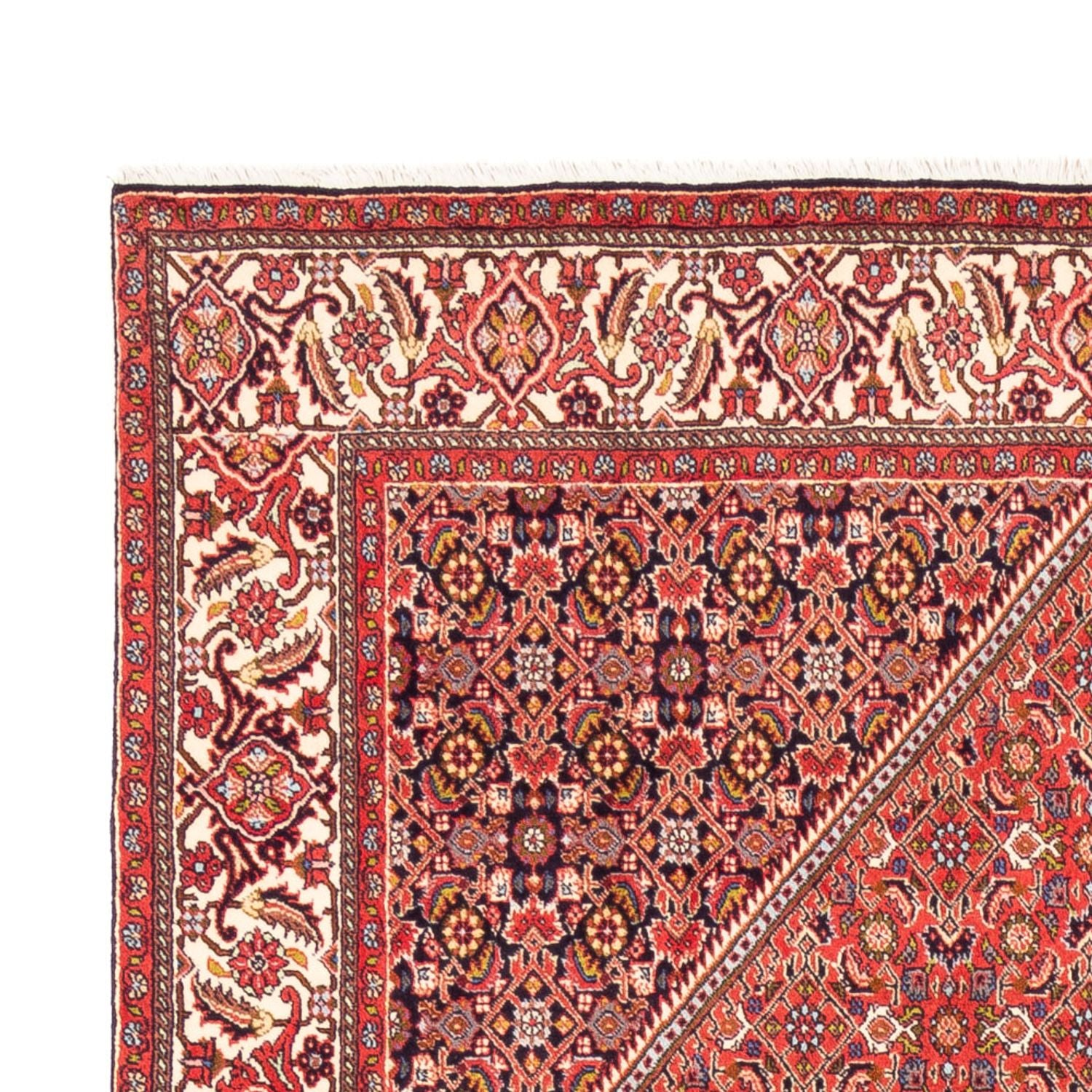 Alfombra persa - Bidjar - 244 x 168 cm - rojo