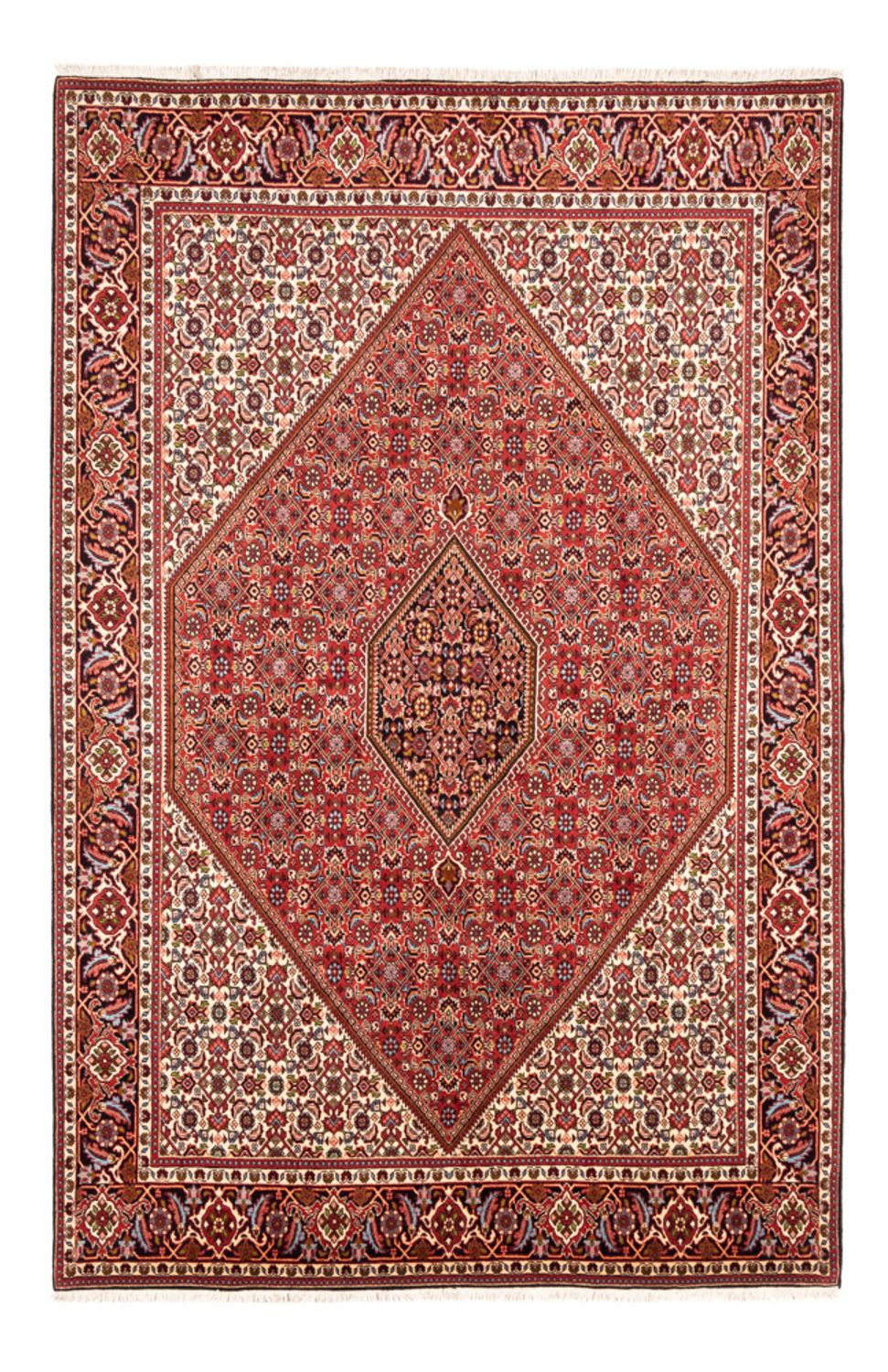 Alfombra persa - Bidjar - 247 x 172 cm - rojo
