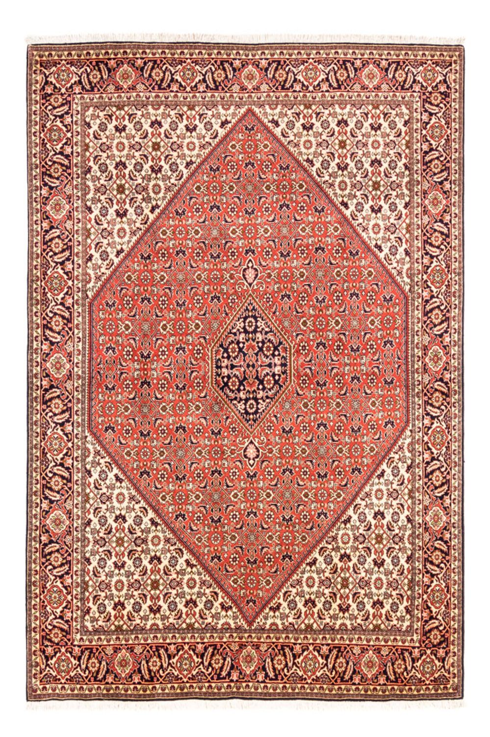 Alfombra persa - Bidjar - 238 x 171 cm - rojo