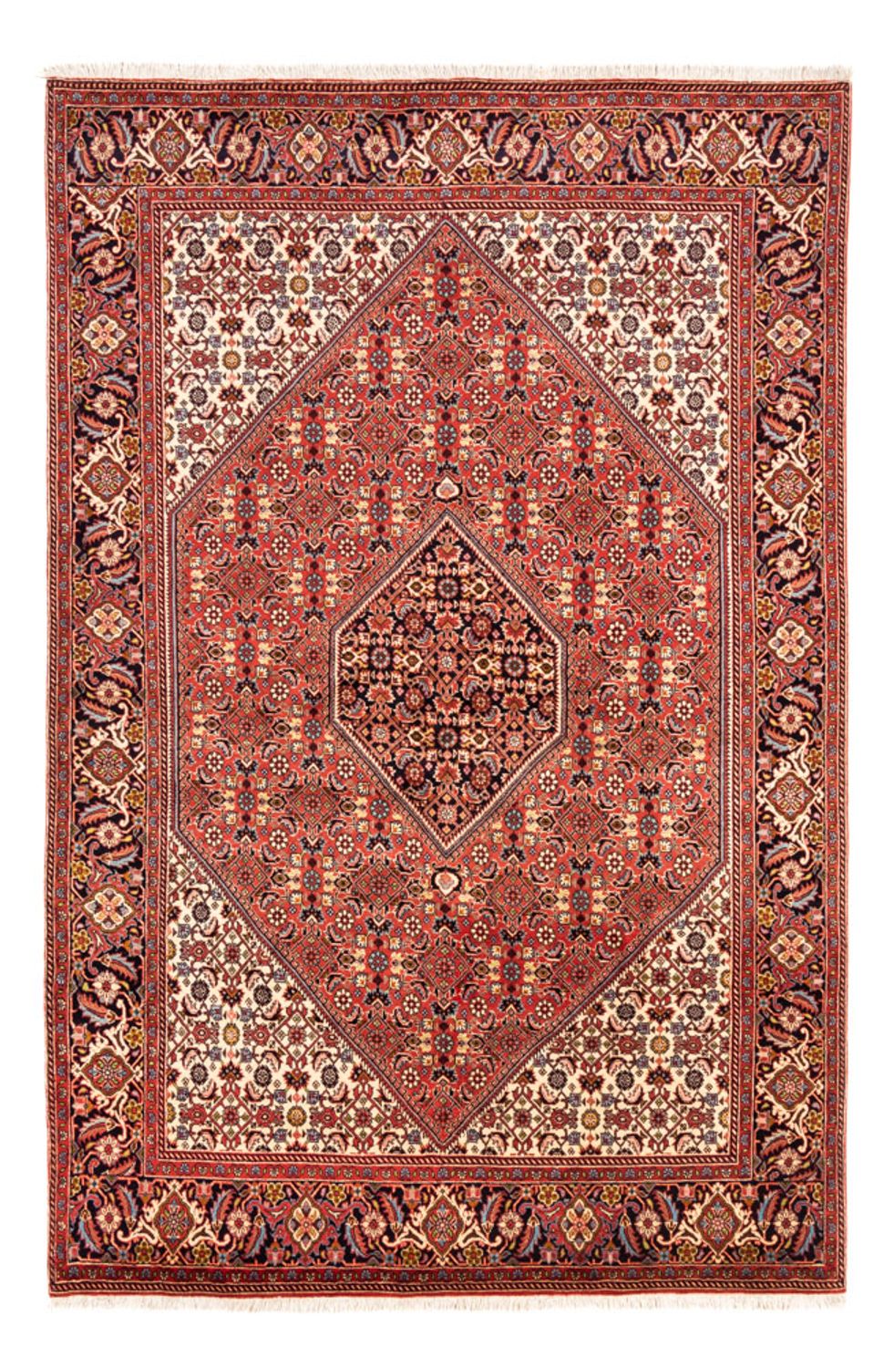 Alfombra persa - Bidjar - 246 x 171 cm - rojo