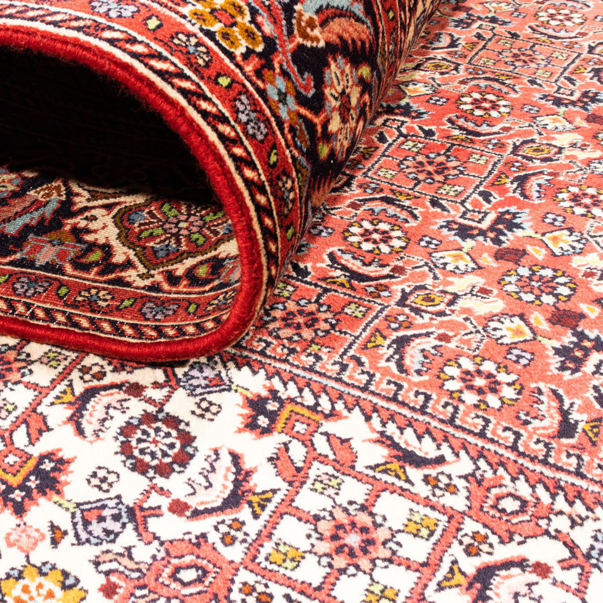 Alfombra persa - Bidjar - 246 x 171 cm - rojo