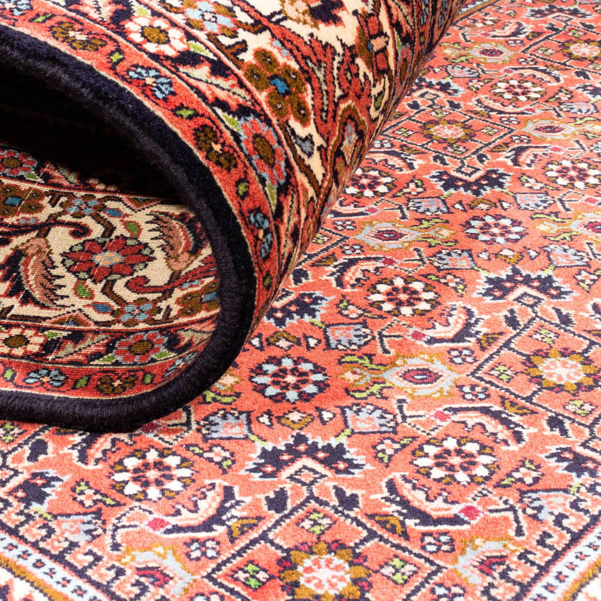 Alfombra persa - Bidjar - 240 x 173 cm - rojo