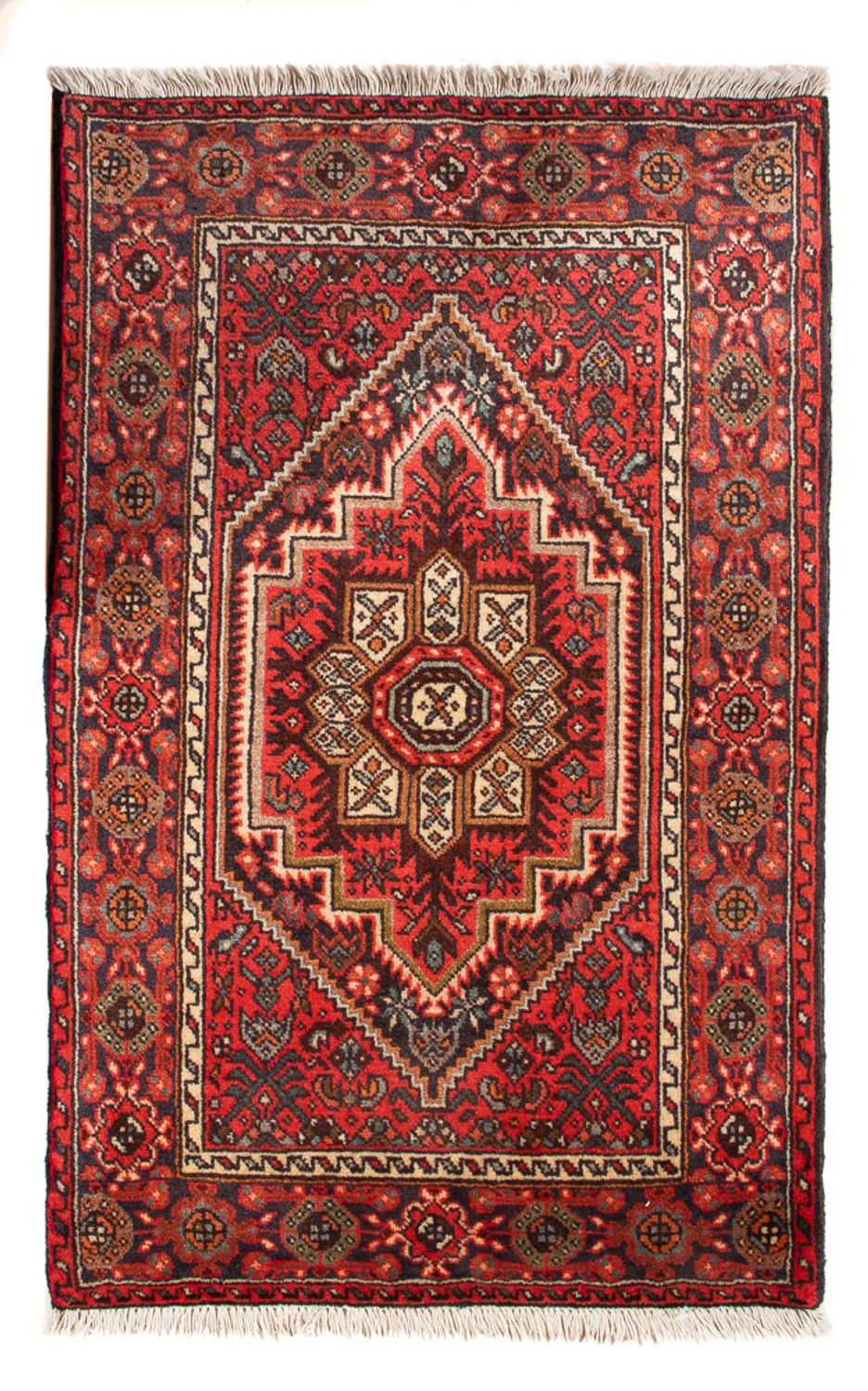Alfombra persa - Nómada - 99 x 60 cm - rojo