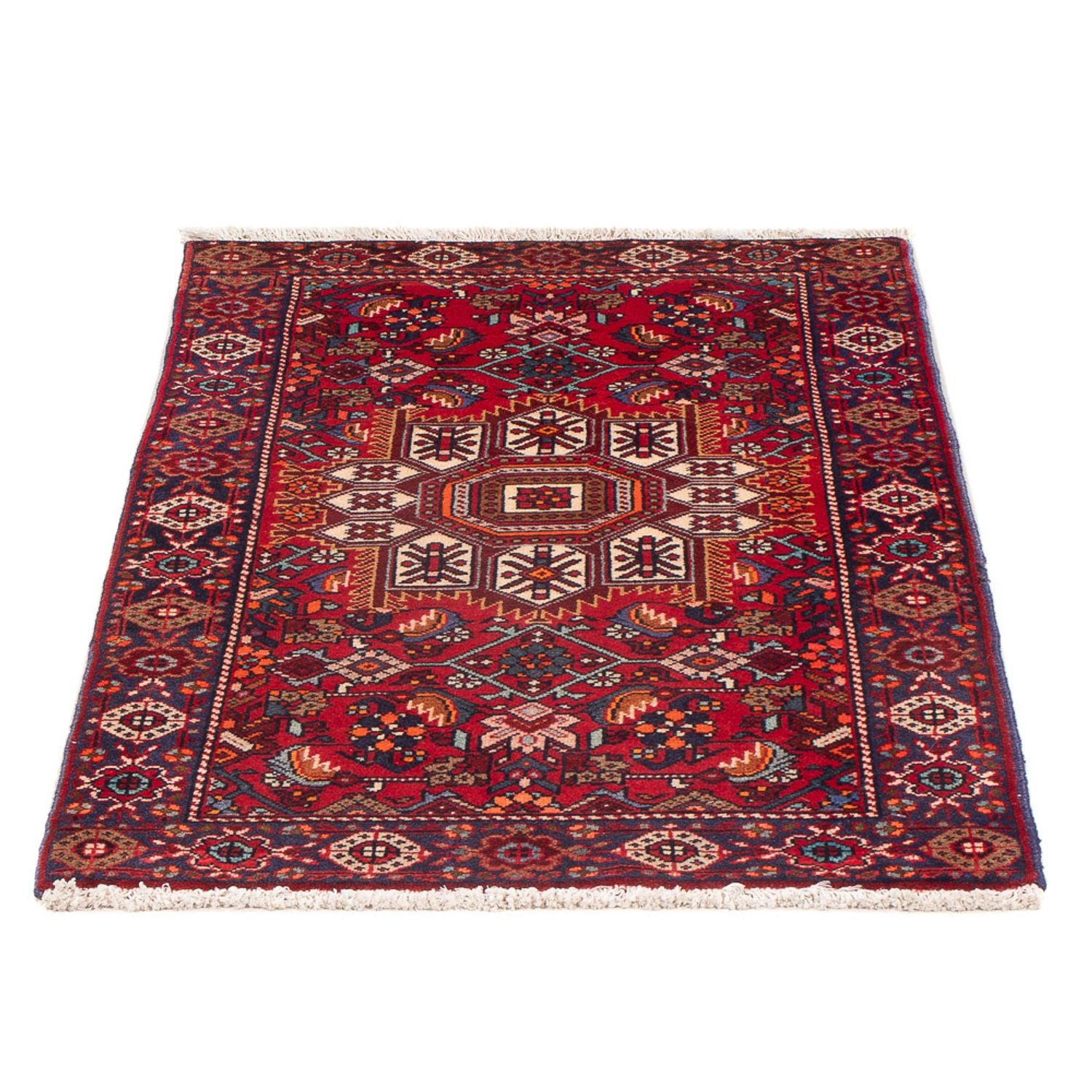 Alfombra persa - Nómada - 100 x 60 cm - rojo