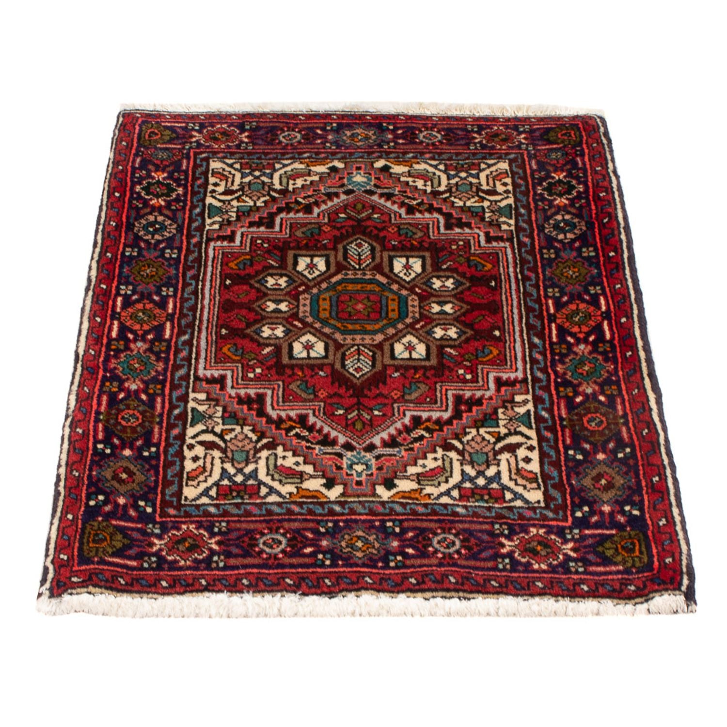 Alfombra persa - Nómada - 74 x 53 cm - rojo