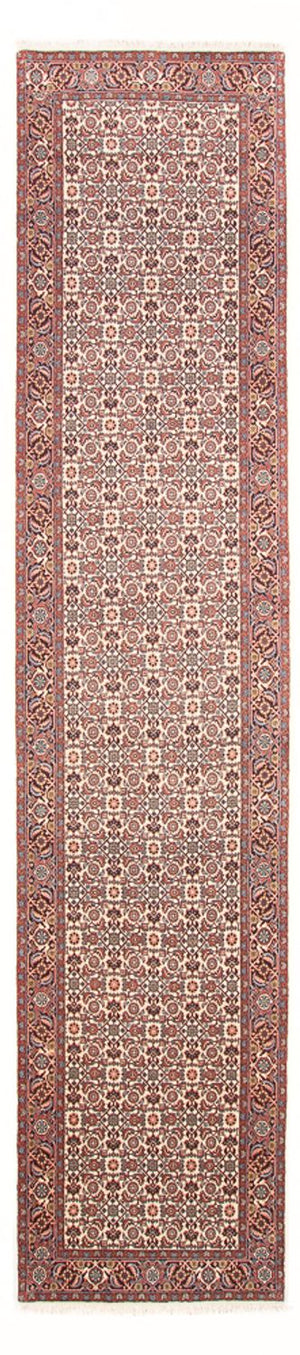 Alfombra de pasillo Alfombra persa - Bidjar - 398 x 85 cm - beige