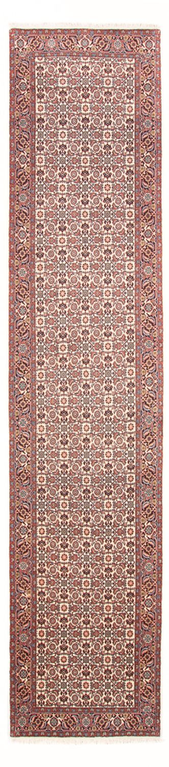 Alfombra de pasillo Alfombra persa - Bidjar - 398 x 85 cm - beige