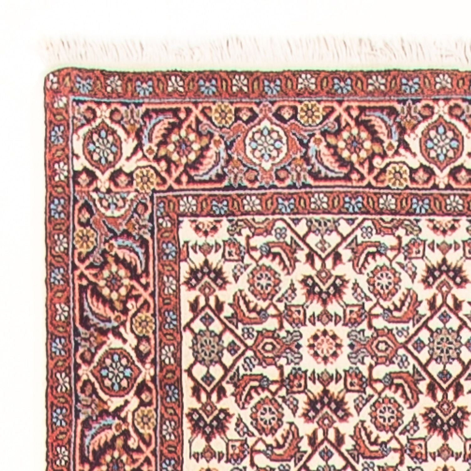 Alfombra de pasillo Alfombra persa - Bidjar - 398 x 85 cm - beige