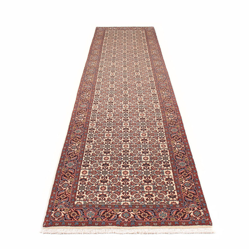 Alfombra de pasillo Alfombra persa - Bidjar - 398 x 85 cm - beige
