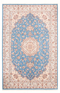 Alfombra Persa - Tabriz - Real - 298 x 197 cm - azul claro