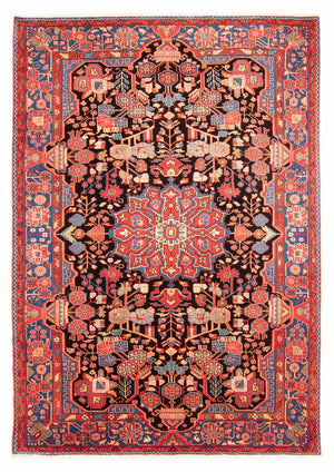 Alfombra persa - Nómada - 291 x 200 cm - azul oscuro