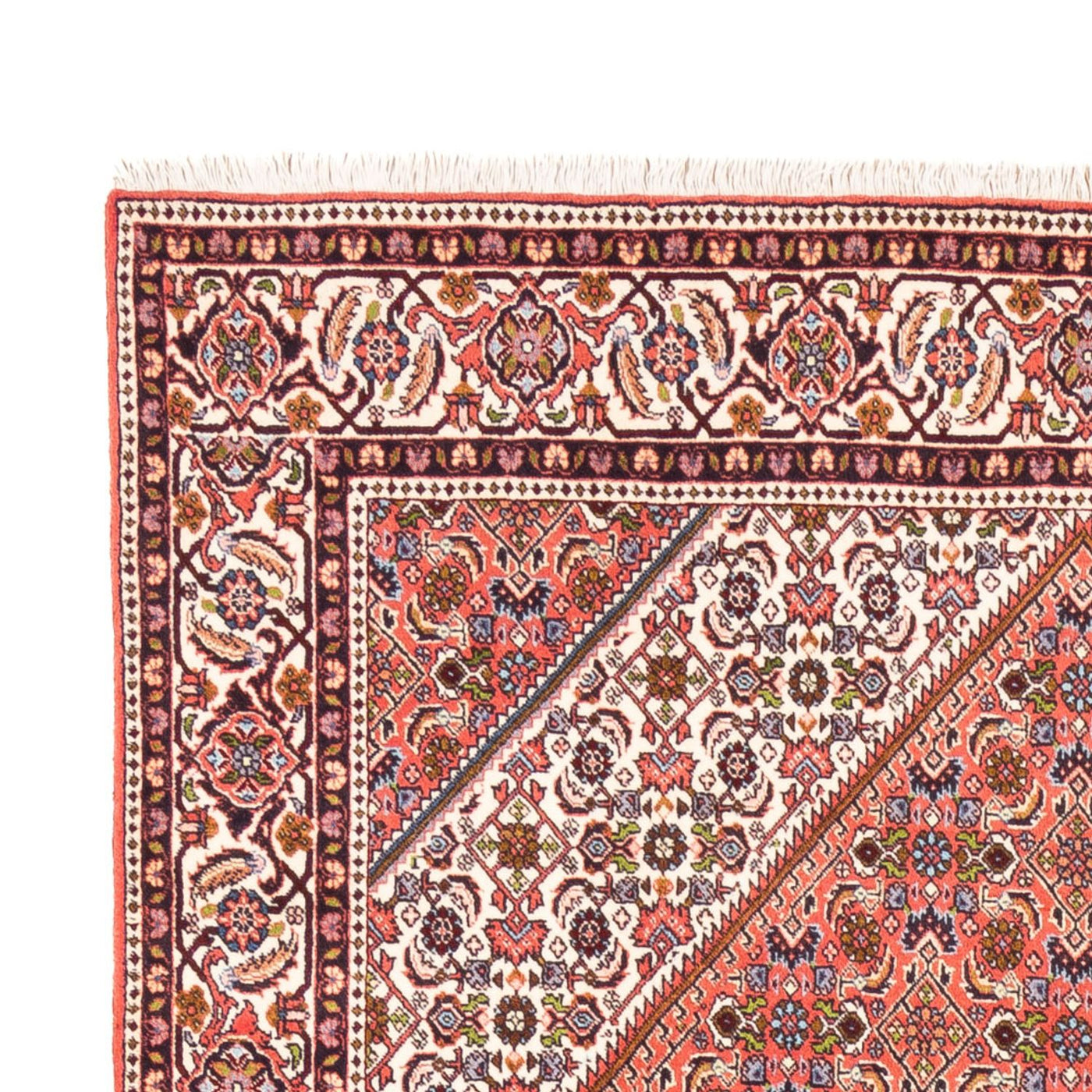 Alfombra persa - Bidjar - 247 x 172 cm - rojo