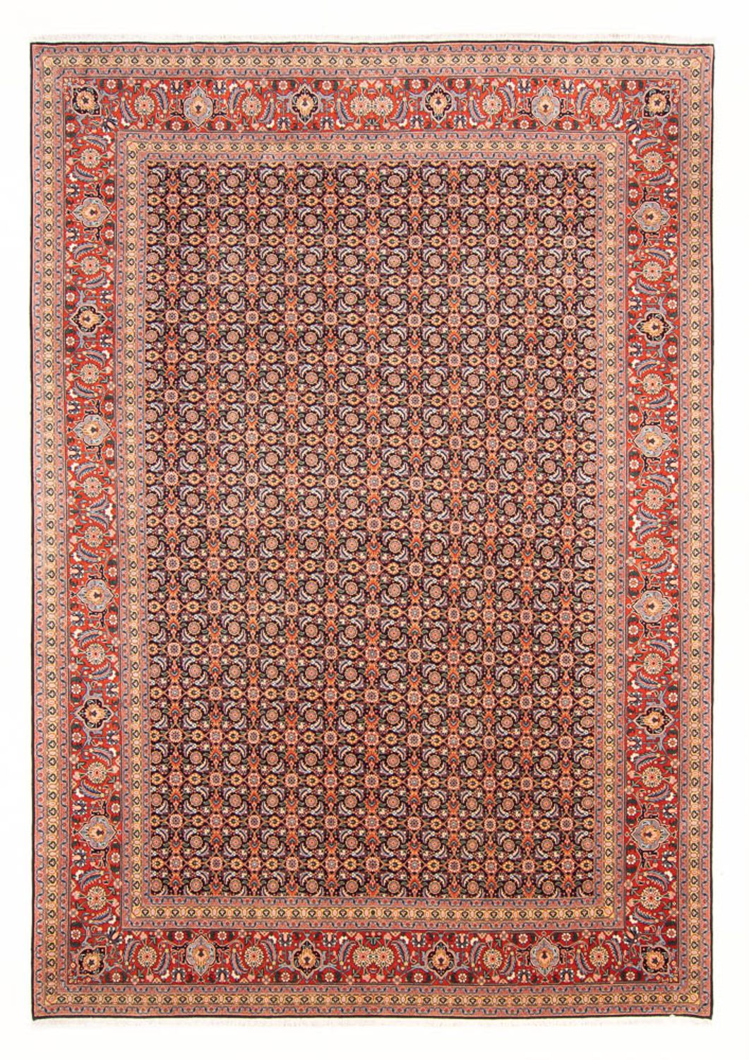 Alfombra Persa - Tabriz - Real - 307 x 204 cm - azul oscuro