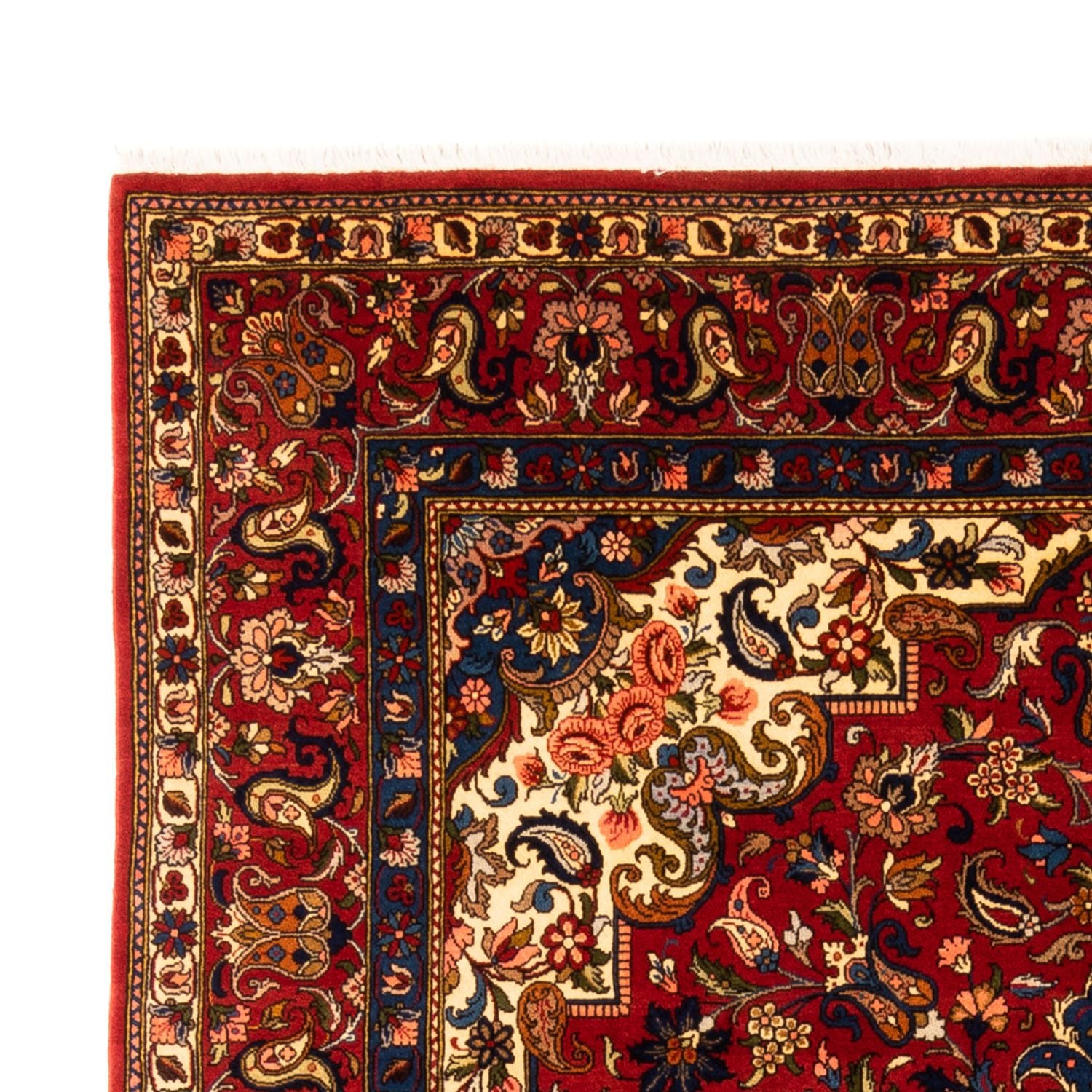 Alfombra persa - Bidjar - 296 x 204 cm - azul oscuro