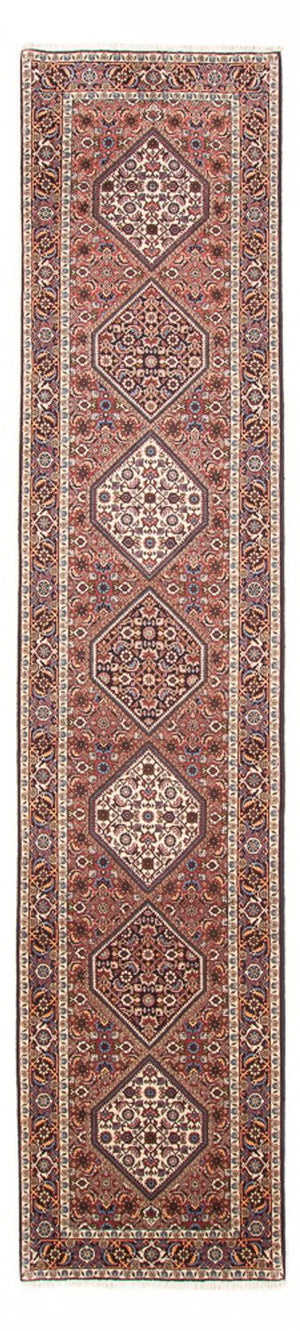 Alfombra de pasillo Alfombra persa - Bidjar - 395 x 84 cm - rojo