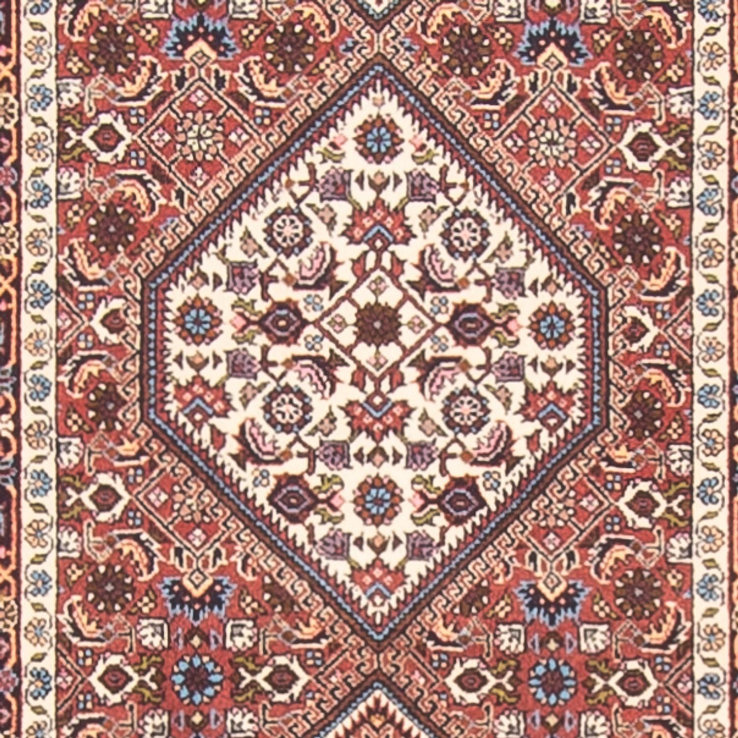 Alfombra de pasillo Alfombra persa - Bidjar - 395 x 84 cm - rojo