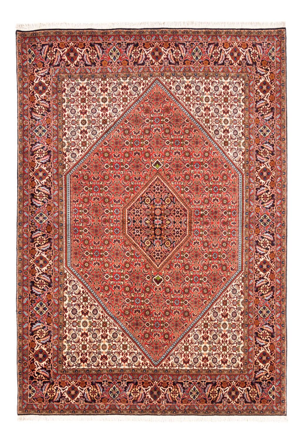 Alfombra persa - Bidjar - 253 x 168 cm - rojo