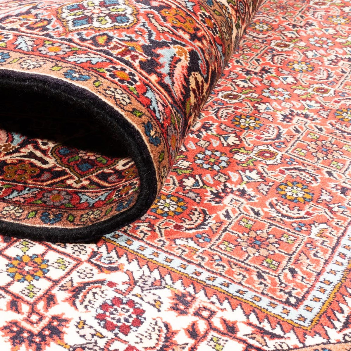 Alfombra persa - Bidjar - 253 x 168 cm - rojo