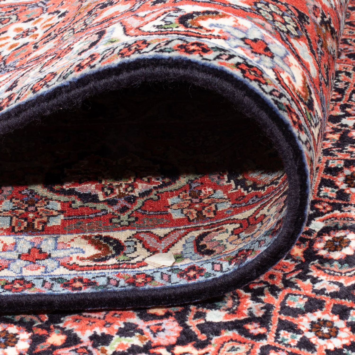 Alfombra persa - Bidjar - 247 x 196 cm - azul oscuro