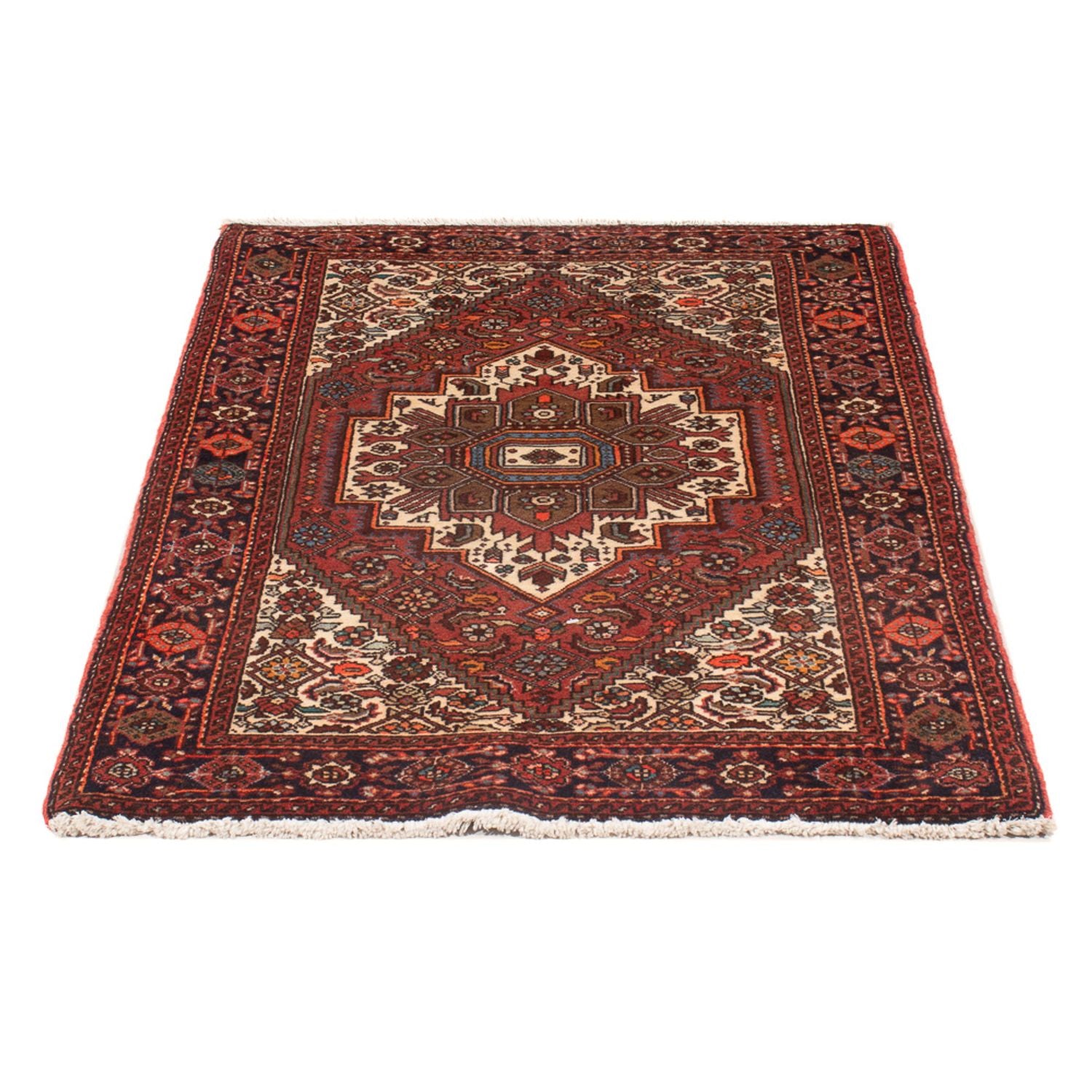 Alfombra persa - Nómada - 124 x 75 cm - crema