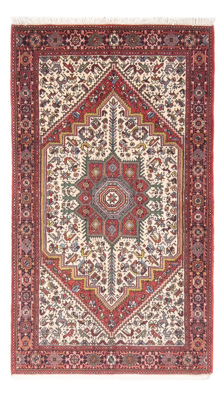 Alfombra persa - Nómada - 126 x 80 cm - crema